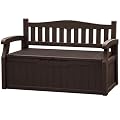 JUMMICO 80 Gallon Resin Outdoor Storage Bench