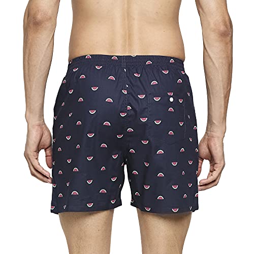 Image of Longies Pure Cotton Mens Boxers Pack of 3 Regular Shorts (LGBOXPO3V003 Navy,Camo,Black3391 M)
