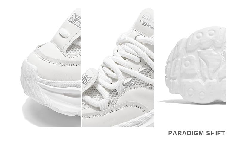 Men's Retro Casual Sneakers All-Season Low Top Dad Shoes Chunky Sole Breathable Comfortable Walking Running Shoes Fashion Athletic Footwear for Daily Wear2