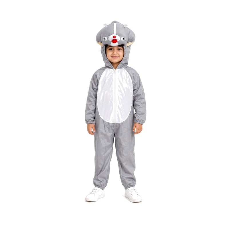 Image of Animal Costume for Kids | Plush Fancy Dress Costume for Boys & Girls |School Fancy Dress, Annual Day, Jungle Theme, Role Play, Halloween & Birthday Party