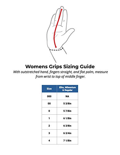 Us Glove Women Regular Uneven Bar Grips - Womens Gymnastics Bars Grips - Youth To Adult Girl Sizes - Made In Usa - Size: 1 (6 1/8") - Single Buckle #TOP1