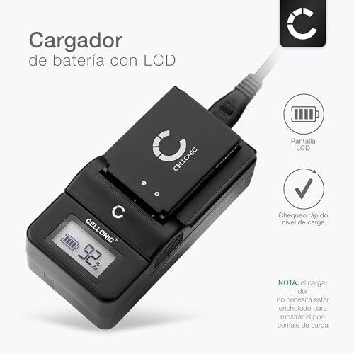CELLONIC, Batería para Cámara, Compatible con Sony NP-FH50, NP-FH60, DCR-SR35, DCR-SX30 (7.4V, 700mAh) 2 Unidades + Cargador - imagen 3
