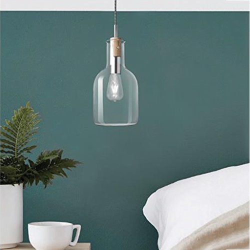 Lampe d'intérieur en verre solution éclairage doux de chambre à coucher
