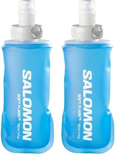 SALOMON Soft Flask 150ml/5oz 28 Accesorios de Hidratación Unisexo, Energía rápida, Respetuoso con el medio ambiente, Válvula de alto flujo, Azul (Paquete de 2)