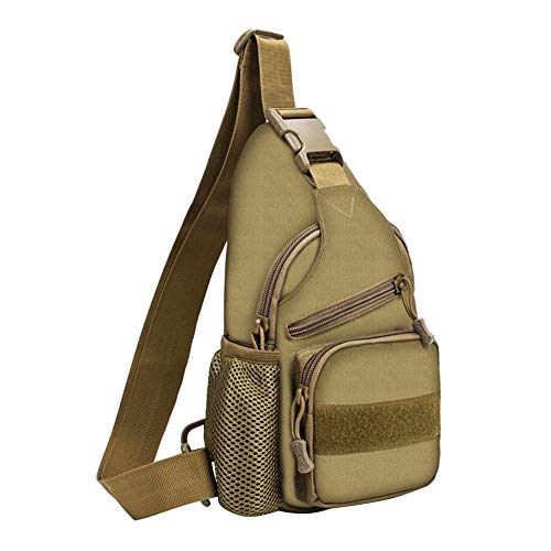 fancyU Mochila de Viaje con Bandolera con Puerto de Carga USB con Paquete Diagonal de Cubierta de Caldera