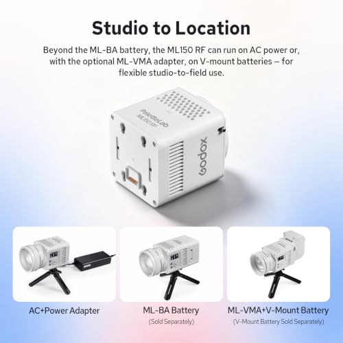Image of Godox ML150 RF 165W Full-Spectrum Full Color RGB LED COB Video Light