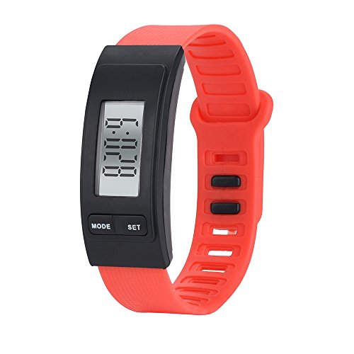 Preisvergleich Produktbild Paticess Unisex Fitness Armband Tracker Uhr Schrittzähler Armbanduhr Digital Analog Wasserdicht Aktivitätstracker für Damen Kinder Herren Ohne App Bluetooth Handy