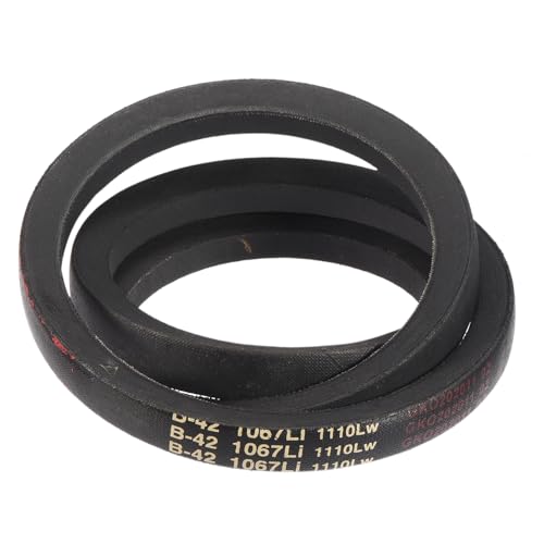 Image of uxcell 3 Pack B-42 Classic Wrapped V-Belt, 44 inch Outside Circumference, Black, Compatible with Pump, Fan, Compressor, Agricultural Equipment
