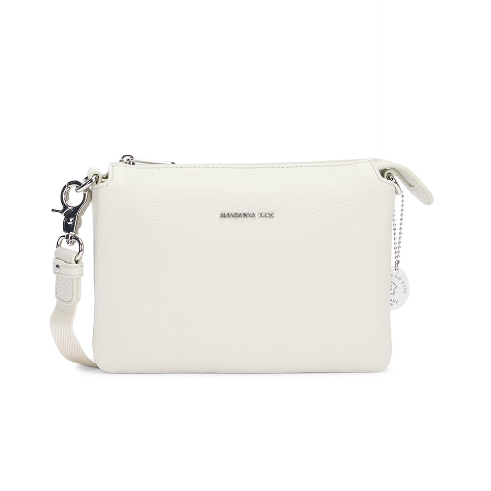Mandarina Duck Mellow Leather Women's Clutch Bag, Cashmere, Taglia Unica