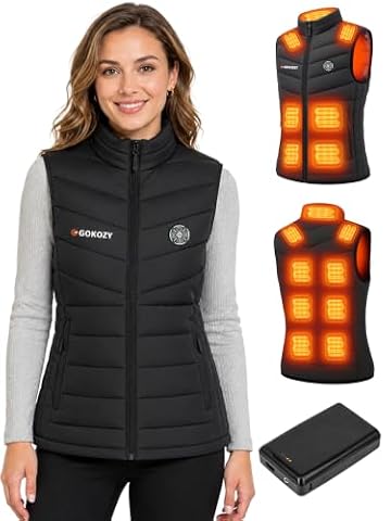 Gokozy Heated Vest for Women with 16000mAh Battery Pack Included โ $79.99 (11% off)