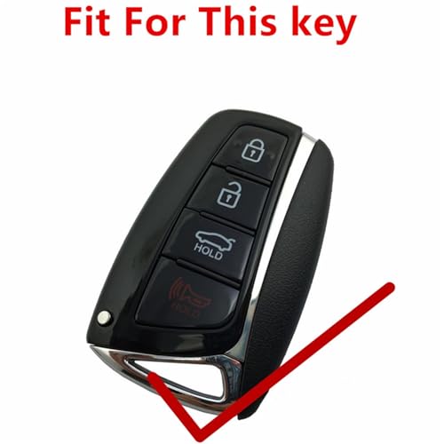 Mando para coche Hyundai de 4 botones funda protectora para trayectos en Santa Fe 2