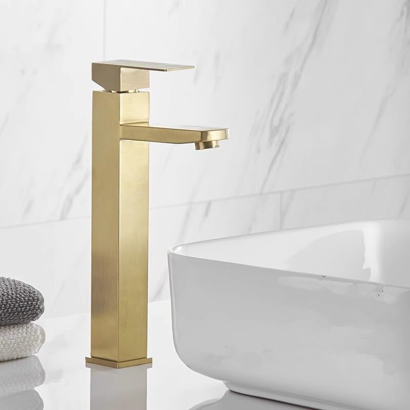Robinet de lavabo de salle de bain en acier inoxydable 304