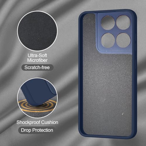 Image of SBMS Silicone Back Cover Case for Motorola Moto G67 Power 5G / Moto G57 Power 5G | Soft Micro-Fibre Lining Inside | Camera Protection Bump | Shockproof Back Cover Case for Moto G67 Power 5G (Blue)