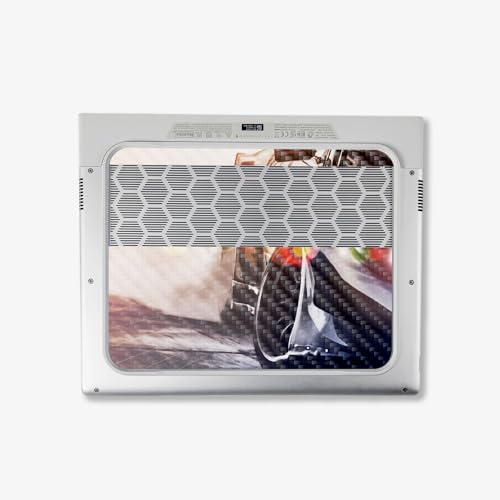 Image of MightySkins Carbon Fiber Skin Compatible with Alienware X14 R2 (2023) Full Wrap Kit - Headlight Flare | Protective, Durable Textured Carbon Fiber Finish | Easy to Apply | Made in The USA