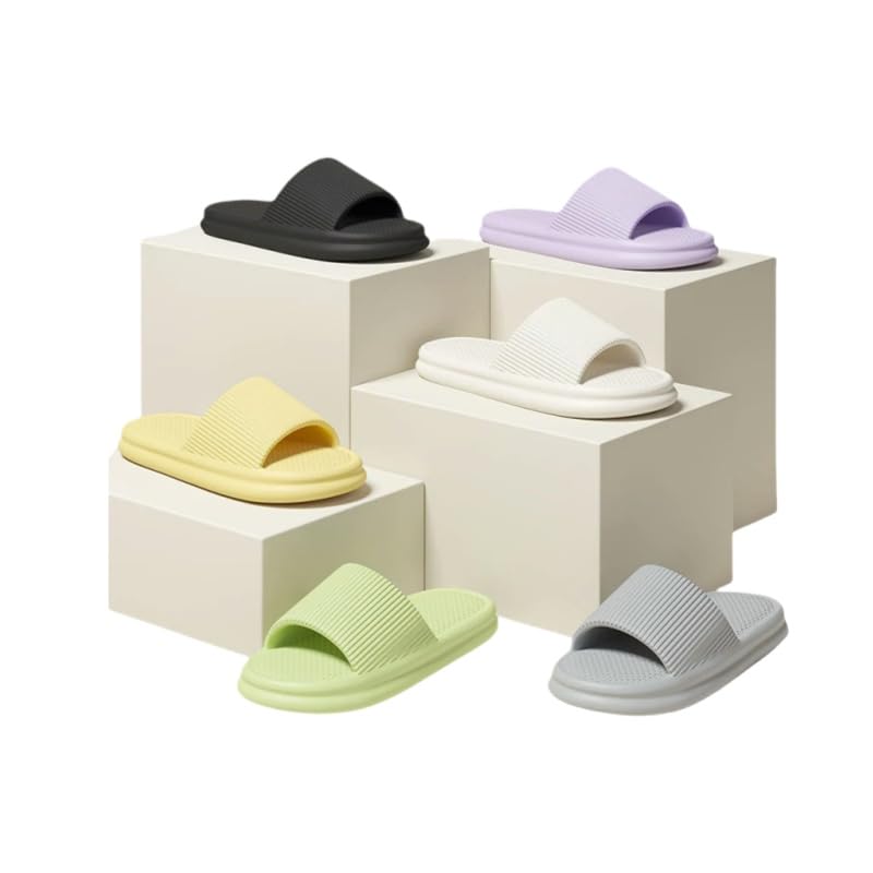 Home Slippers Home Slippers Women Cloud Fashion Simplicity Soft Sole Comfy Indoor Sandals Non-Slip Men Slippers-Purple-48-49