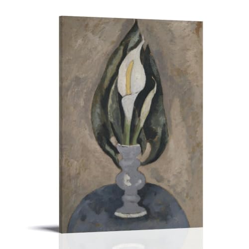 Art Déco Lys Calla Art Mural de Marsden Hartley Nature Morte 1920 Finition Encadrée Premium