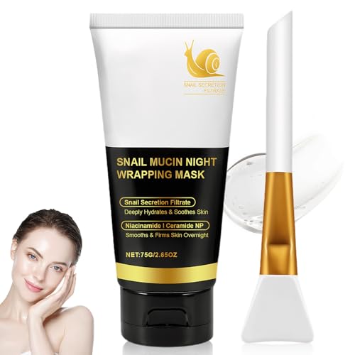Mascarilla de Colágeno Facial Coreana,Mascarilla Facial Hidratación Profunda,Gel Nocturno Hidratante 75g,Peel Off Overnight Mask,Mejora la Elasticidad de la Piel,Reafirmante E Nutre La Piel Apagada