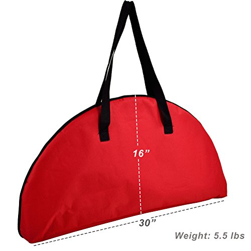 Image of Picnic at Ascot 548-R Canvas Travel Folding Table, Red