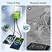 2 in 1 Retractable Gan Wall Charger with Dual Cables, Fast Charging 45W Retractable Phone Charger Wall Plug with 2 Charging Cable, USB C Chargers Block for iPhone 17 16 15 14 13, LG,Pixel