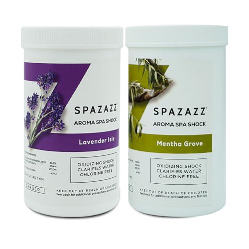 Spazazz Non-Chlorine Spa Shock 2 Pack (Lavender & Mentha)