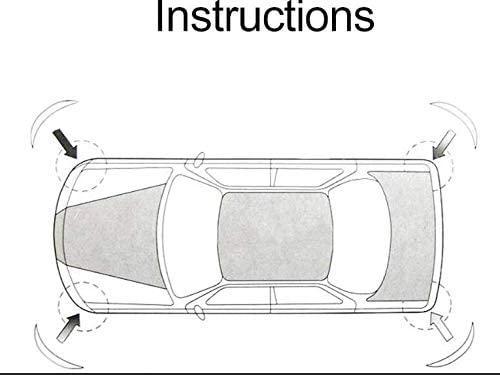 Image of LakhanPal Car Bumper Protector Guard with Double Chrome Strips 4Pcs - (Black) (for All Cars)