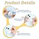 Bruislard 3 Stück Acryl Klebespiegel Spiegelaufkleber Smartphone Charm Spiegel Aufkleber für Handy Quadratischer Handyspiegel Handy Klebespiegel für Smartphone Rückseite Dekoration