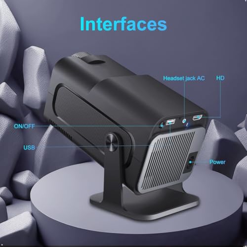 Mini Projetor Portátil 1080p 4K Android 11 Wifi 6 - HY320 - Imagem 5