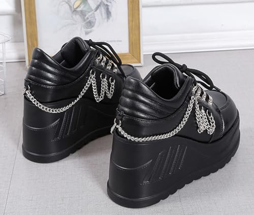 Image of Ulalaza Women Mary Jane Dress Pumps Lolita Shoes Cute Platform Gothic Double Ankle Strap Round Toe Chunky Heel Uniform Pumps Shoes Perfect for School Party Business Work Dance Date Night Club
