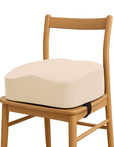Image of Babelio ErgoUp Booster Seat for Kitchen Chair, Promote Proper Upright Posture, Toddler Booster Seat for Dining Table, Removable & Washable Cover, Suitable for 18 Months to 5 Years, Beige
