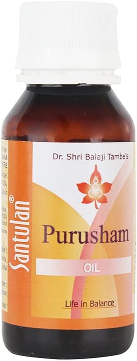 Santulan Ayurveda, Purusham Oil-50ML Each, (Pack Of 1), For Men Health and get Golden Oldie Herbs®, Sukanthi Pills-1gm