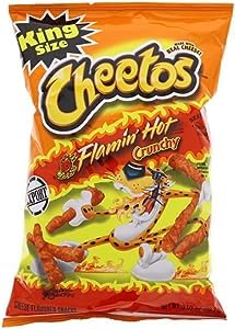 American Crunchy Flamin Hot 3.5oz / 99g 1 x KING SIZE Bag of flaming hot USA IMPORT