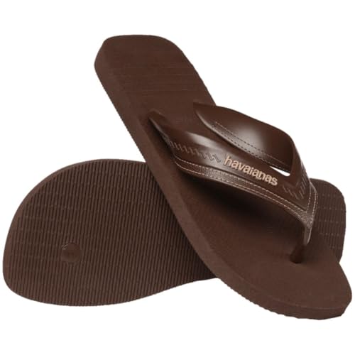 Chinelo Havaianas Hybrid BE Tira Larga Sola Reforçada Dia a dia Casual Moda (CAFE/CAFE, BR, Adulto,