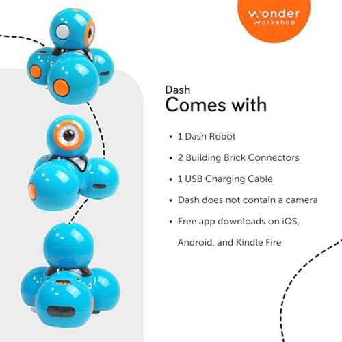 Wonder Workshop Dash Robot - Coding Bundle for Kids 6+ - Voice Activated STEM Robot Dash w/Launcher, Gripper Building & Sketch Kit - Image 8