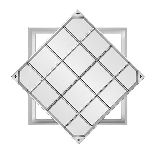 Cubiertas cuadradas de acceso de acero 70x70x5 cm resistentes a la intemperie 2