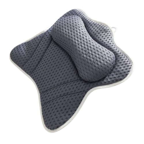 TOVINANNA Ergonomic Bathtub Pillow Suction Cup Neck Head Pillow for Bathtub for Tub