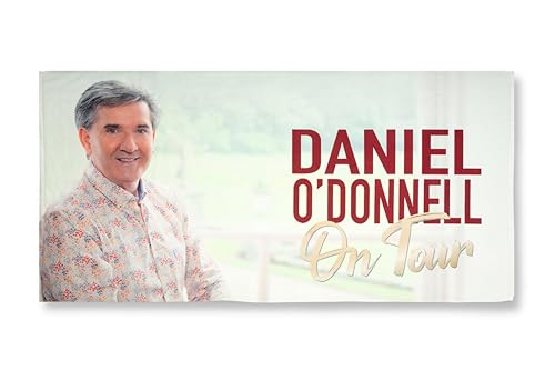 Green Listing LTD Daniel O'Donnell On Tour Beach Towel, Large - 140 cm x 70 cm
