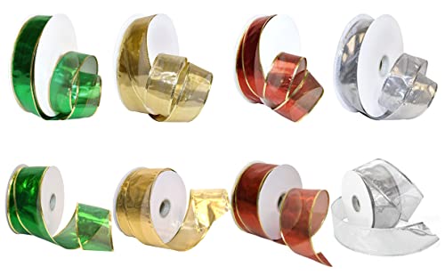 Ruban metallique rigide argent qui tient sa forme 45m - 7