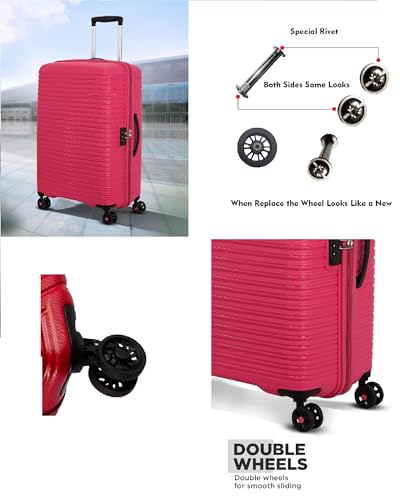 Image of Luggage Wheel Only for Replacement and Repair for VIP, Safari, Skybag, Amrican Tourister Suitcases Luggage Part (4.5 CM for 8 Wheeler (4 Pcs))
