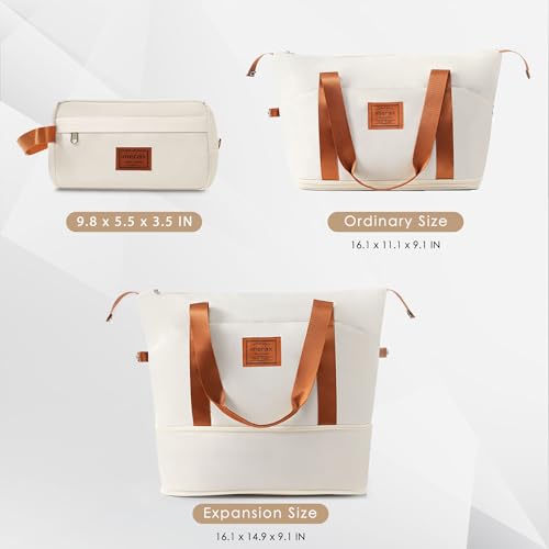 Image of Hardside Luggage Sets, Lightweight Suitcase with Spinner Wheels, Ivory