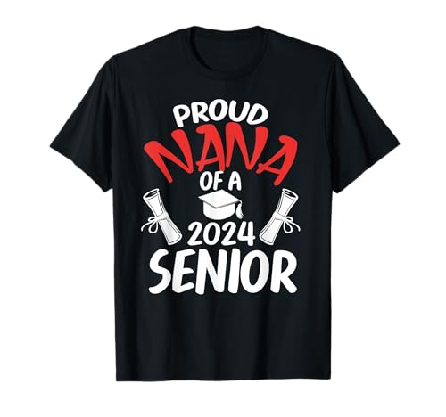 Fière Nana de 2024 Senior Graduation Day Family Matching T-Shirt