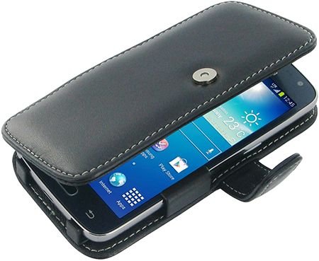 Monaco Black Book Type Genuine Leather Cover Case W/Removable Holster Belt Clip For Samsung Galaxy Express Ll 2 Sm-G3815 #TOP3