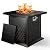 Ciays 28" Propane Fire Pit Table with 50,000 BTU Output, Outdoor Gas Fire Pit Table CSA-Certified for Outside Patio with Glass Rocks and Removable Lid, Extra-Wide Anti-Tip Base for Child & Pet Safe