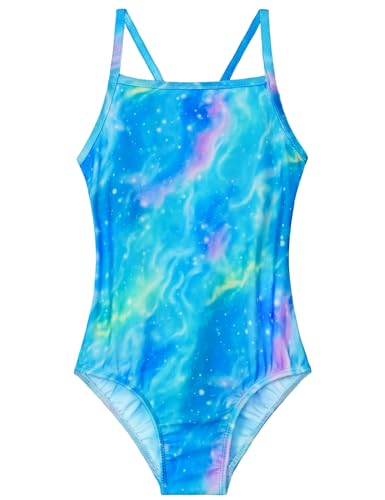Image of Girls Swimsuits One-Piece Bathing Suits Multicolor Kids Sport Summer Beach Swimwear for 2-10 Years Old