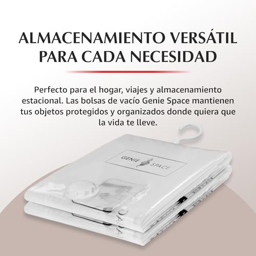 Bolsas de vacío colgantes de 105x70 cm para vestidos largos chaquetas y trajes con bomba de viaje 7