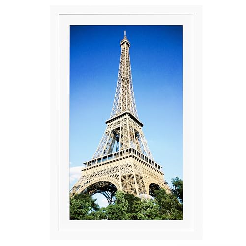 PEALSN 11x17 Picture Frame Display Pictures 8 x 12 with Mat White.