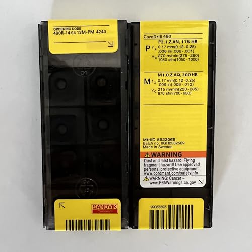 Plaquettes carbure 490R-140412M-PM 4340 à haute résistance thermique