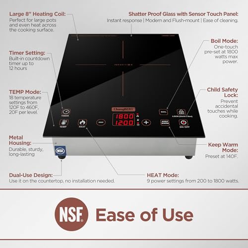 Portable Induction Cooktop Single Burner