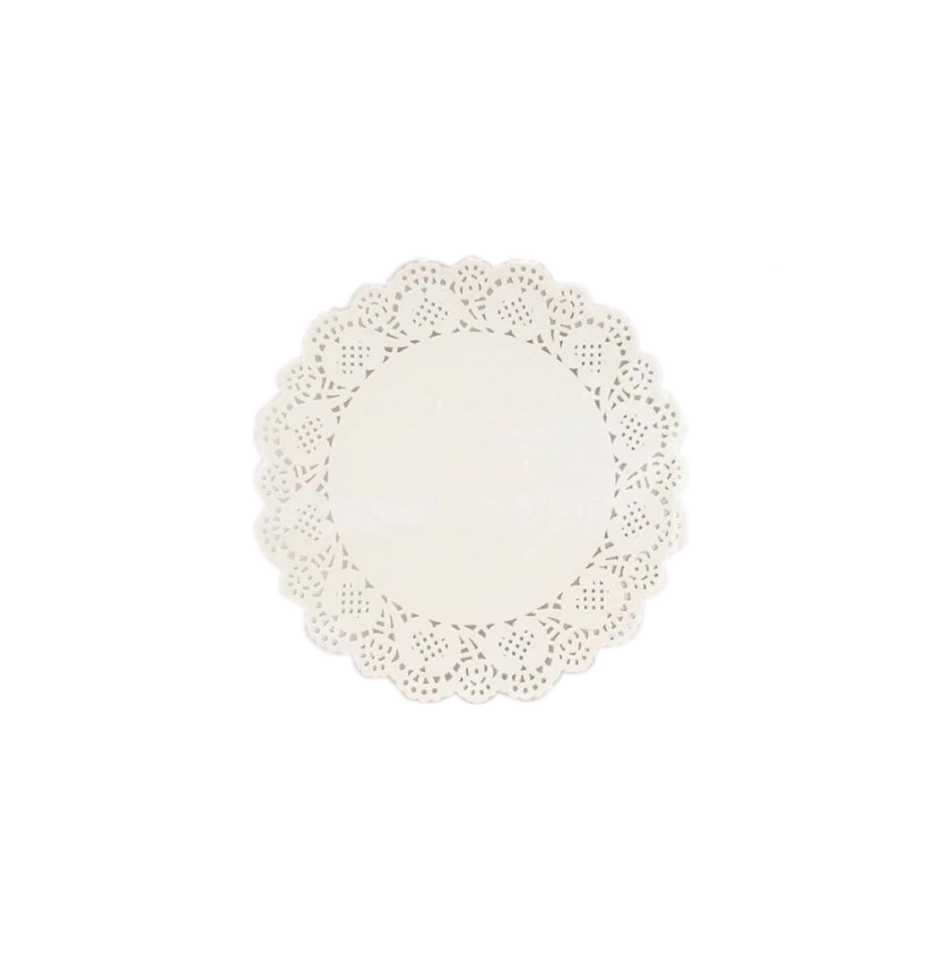 Vsorce4u 40pcs x 21cm Round White Paper Doilies Disposable Doyleys White Lace Table Mats Paper Table Cover for Parties Table Setting & Crafts