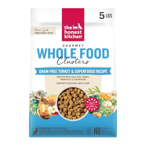 The Honest Kitchen Whole Food Clusters Human Grade Dry Dog Food - Grain Free Turkey 5 lbs