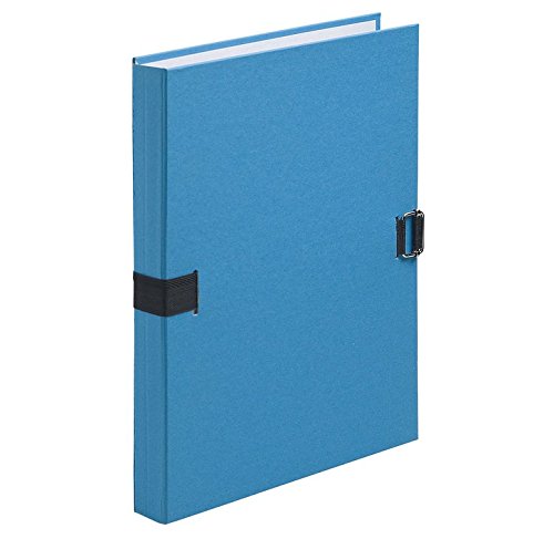 EXACOMPTA Lot de 10 Chemises extensible fibres papier 100% recyclées coloris bleu